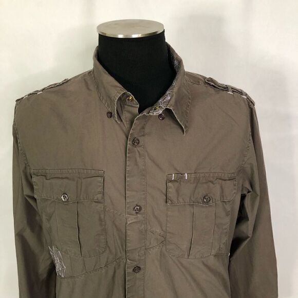 Quicksilver Limited Collection Embroidered Button Down Shirt - Men’s L - Picture 3 of 7